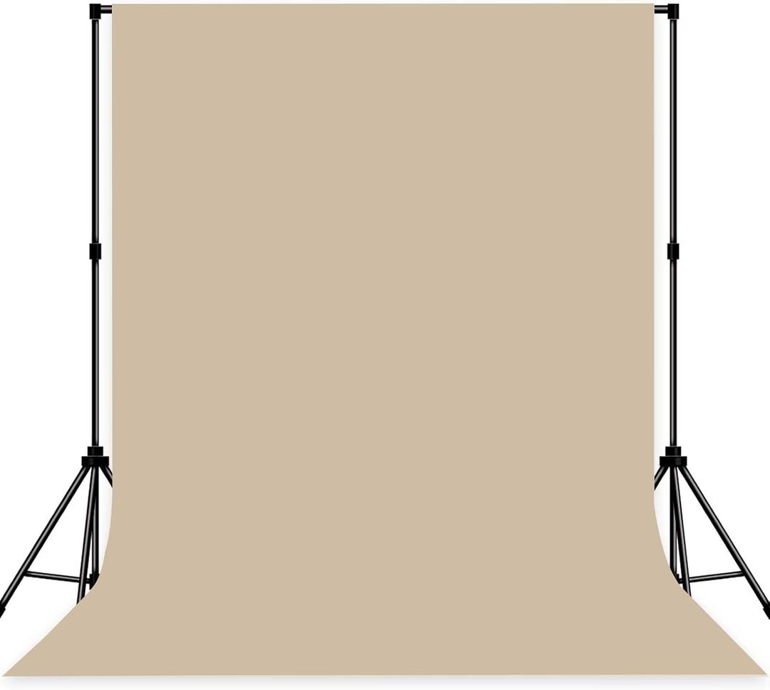 Photo Backdrop Beige Fabric Professional Photography Solution 8x10ft Seamless Design Eliminate Wrinkles Baby Shower Pregnant Women Shooting Scene Background