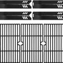 Hiorucet Grill Replacement Parts for Dyna Glo DGF493BNP, DGB494SPB, Backyard Grills BY13-101-001-12, BY14-101-001-099 and Uniflame GBC1343WP-U. Grill Grates, Heat Plates Shields for Dyna Glo 4 Burner.
