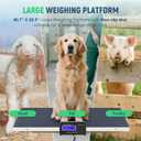 Antstone Dog Scale for Large Breed 1100lb X 0.2lb Livestock Scale for Pigs, Cattle with 40.7 X 20.9 Stainless Steel Weighing Platform