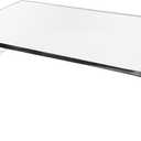 Transparent Acrylic Monitor Stand Riser - Ergonomic Desk Setup, Minimalist and Durable Design, Monitor Stand for Desk to Elevate and Organize Computer Monitor or Laptop(L 19.6 inch)