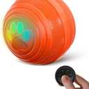 JR JUMIAR Interactive Dog Toys, Soft and Quiet Safe Material Jumping Dog Ball with Remote Control, Motion Activated Automatic Pet Toy for Small/Medium Dogs, Gift for Cat Puppy Pet (Orange)