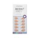 BTArtbox Press On Nails Short - Extra Short Almond French Tip Press On Nails Nude, Fake Nail with Nail Glue, Natural Reusable 32pcs Fake Nails Kit
