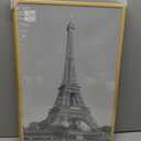 upsimples 11x14 Picture Frame Set of 3, Made of High Definition Glass for 8x10 with Mat or 11x14 Without Mat, Wall and Tabletop Display Photo Frames, Black