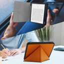 Case Compatible with Kobo Sage 8 Inch e-Reader (Model: N777 N778K, 2021 Release), Includes a Screen Protector - Premium PU Leather Cover with Auto Sleep/Wake