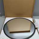 Retrac 610673 8-Inch Stainless Steel Center-Mount Convex Mirror Head with J-Bracket, Universal Driver or Passenger Side