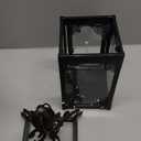 NEEDOMO Lanterns Decorative Indoor Hanging Lantern Outdoor, Vintage Metal Tabletop Decor Lantern for Patio Rustic Home, Candle Holders with Clear Glass, Home Kitchen Coffee Table Living Room Decor (Bronze)