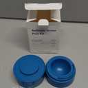 Nessus Reusable Vertuo Capsule Kit, [ALSeal EZ FIT] for Refillable Pods with 100 Pcs Aluminum Foil Seal Lids, Holder, Brush, for Refilling Vertuo Pods Reusable Vertuoline Pod(Blue)