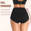 Cotton Underwear High Waisted Womens Full Coverage Ladies Comfy Panties (Regular & Plus Size) (XL)