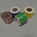 2000 Pieces Rectangular Colored Label Sticker 1.57 x 0.75 inch Color Coding Label 4 Assorted Colors Adhesive Rectangle Sticker Solid Colors Tags for Inventory Organization, File Classification