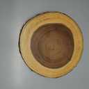 Lipper International Acacia Wood Large Slab Lazy Susan with Bark Rim