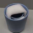 LE TAUCI Utensil Holder, 7.3"+5.4" Ceramic Kitchen Utensil Holder for Countertop, Large Cooking Utensil Crocks for Kitchen Counter, Modern Utensil Organizer for Spatula, Set of 2, Dusty Blue