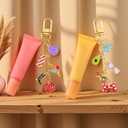 Keychain Making Kit Keychain Charms Bulk Y2k Lip Gloss Kindle Charms Phone Bag Charm Kit Cute Beaded Key Chain 300Pcs Beads 100Pcs Charm for DIY Key Chain Kits Accessories Jewelry Making Supplies