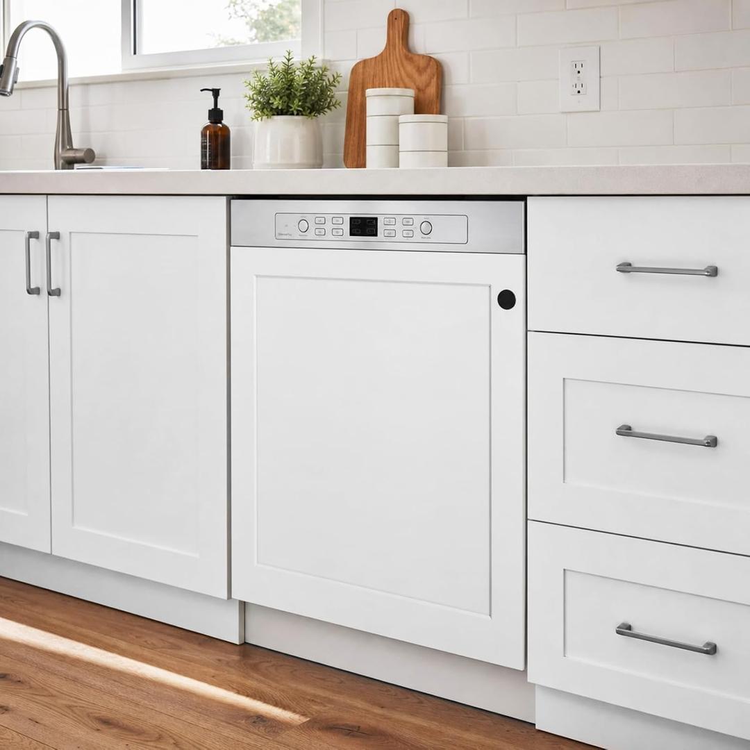 Woanger White Dishwasher Magnet Cover 23 x 26 Inch Magnetic Sheet Sticker