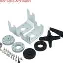 150KG Robot Servo Motor 12V High Voltage High Torque Steel Gear Large Digital Steering Servos with Mount Brackets