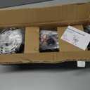 BoostArea LED 4 Light Track Lighting Kit, Black 4 Way Ceiling Spot Lighting, Flexibly Rotatable Light Head for Kitchen, Living Room, Bedroom, Bulb Not Included