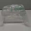 ZEXALOR Clear Plastic Storage Bin with Lid, Organizer for Pantry, Office, Bathroom, Kitchen, Snack, Tea Bag, Coffee Container (Large)