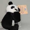 HUGIMALS Hug Babies Bowie The Panda Cute Mini Plush Stuffed Animal for Kids | Soft & Cuddly Portable Comfort Adorable On-The-Go Companion for Travel School & Adventures Ages 2+