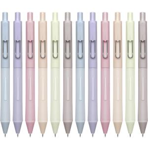 2 x Aisibeiger 0.5mm Gel Pens Black Ink Pen Gel Retractable Pens for Smooth Writing Office Supplies (12-count)