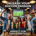 2 x 2026 World Cup Soccer Themed Decorative Glasses,Football Party Decorations And Party Favors Photo Props,Soccer Party Supplies