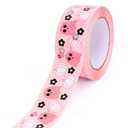 2 x Whaline 109 Yard Halloween Packaging Tape Cute Pink Ghost Pumpkin Flower Pattern Tape Cartoon Shipping Tape for Small Business DIY Crafts Box Carton Decor