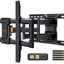 Perlegear UL-Listed Full Motion TV Wall Mount for 4290 Inch TVs up to 150 lbs, Pre-Assembled TV Mount with Tool-Free Tilt, Swivel, Extension, Max VESA 600 x 400mm, 12/16/18/24 Wood Studs, PGLF16
