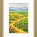 Golden State Art,12x16 Ornate Picture Frame Holds 8x12 Photo,Champagne Gold