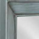 Kate and Laurel Yuda Wooden Rectangle Framed Wall Mirror, 23.5x35, Blue