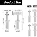 4 Pcs Spring Loaded Bi-Fold Door Top Roller Guide Wheel, Bifold Door Hardware Kit Bifold Repair Kit Doors Replacement Parts for Sliding Closet, Pocket, Accordion, Barn Doors