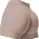 VOYJOY Women Workout Shorts 3.6" Scrunch Butt Lifting Gym Shorts Seamless Yoga Biker Shorts (X-Small, Apricot)