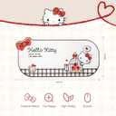Kuitmor Kawaii Anime Cat Mouse Pad, Non-Slip Waterproof Desk Mat for Keyboard, Durable Large Extended Mouse Pad with Bowknot Shape Edge for Office Gaming - HLK, 32.3L x 15.5W inches