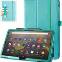 Case for Amazon Kindle Fire Max 11 Tablet 13th Generation 11 inches 2023 Cover with Pen Holder, Slim Folding Stand Cover PU Leather Case for Fire Max 11 with Auto Wake/Sleep, Hand Strap (Blue)