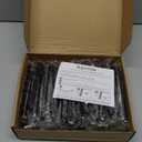 Ravinte 50 Pack SOLID 5 Inch Kitchen Square Cabinet Handles Matte Black Cabinet Pulls Drawer Pulls Kitchen Cabinet Hardware Flat Black Kitchen Handles