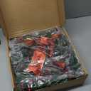 DiliComing 16-Inch Pre-Lit Winter Wreath - Large Christmas Door Wreath, Front Door & Window Decorations (Led Red)