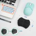 Ergonomic Mouse Wrist Rest - Adjustable Height with Rolling Base,Comfortable Computer Mouse Wrist Support,Resilience Support During Work, Pain Relief, Anti-Fatigue (White)