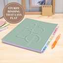 Rileys Academic Planner 2025-2026, Daily, Weekly & Monthly Planner, July 2025 - June 2026, Student Notes Pages, Twin-Wire Binding, Weekly Agenda for School & Work (8.5 x 11-Inches, Green, Deco)