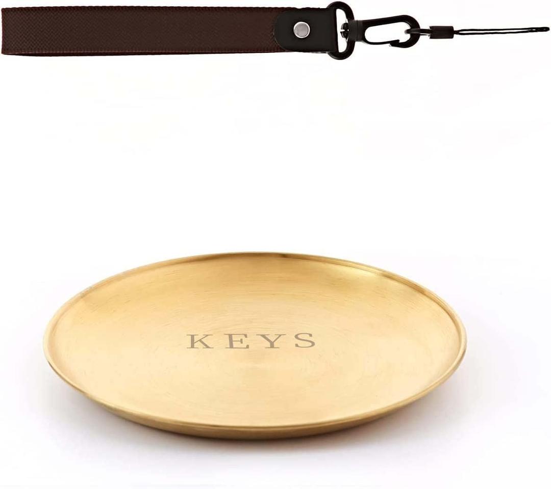 Key Bowl and Keychain Set - Decorative Bowl and Tray for Entryway Table, Jewelry Dish, Perfume Holder, Wallet Tray Key Bowl and Keychain Set - Decorative Bowl and Tray for Entryway Table, Jewelry Dish, Perfume Holder, Wallet Tray