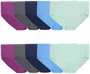 Fruit of the Loom Women's Breathable Underwear, Moisture Wicking Keeps You Cool & Comfortable, 11