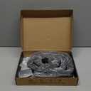 Under Desk Cable Management Vertebrae - Perfect for Sit Stand Desk - Wire Management - Adjustable Length - Flexible Cable Spine - Black, 133 cm