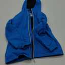 Boys Rain Jackets Lightweight Waterproof Hooded fleece Raincoats Windbreakers for Kids (8-9 Years, Solid Sky Blue)