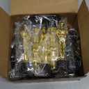 Bedwina Gold Trophy Award Mini Trophies Bulk - (Pack of 12) 6 Inch Tall Plastic Golden Statue Award, Party Themed Decorations, Winners or Appreciation Gifts Game Prizes for Adults & Kids