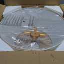 20" 4-Light Modern Gold Drum Light Fixture Entryway, Large