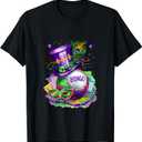 Mardi Gras And Bingo Perfect Mix Costume Festival T-Shirt (Small, Black)