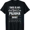 This is My New Year's Eve Pajama Shirt Lights Men Women Kid TShirt S