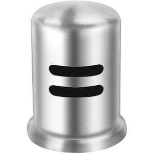 Dishwasher Air Gap Cover D201-1-62 Fits Most Air Gap Bodies with Solid Brass Inside and Brushed Nickel Surface, Cap Only, Pack of 1