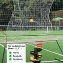 Pickleball and Tennis Return net, 6 x 7ft Portable Polyester Mesh and Fiberglass Frame,, 5.25' H x 3.38' W x 6.6' L