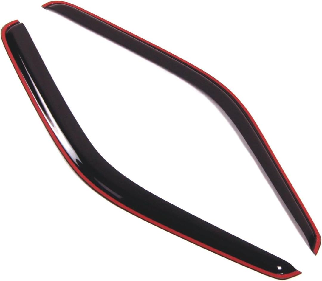 TuningPros in-Channel Window Vent Visors Rain Guards Compatible with Dodge Ram 3500 1994-2001 | Side Window Wind Deflectors Rain Shields | Smoke Tinted, 2 Pcs Set, DGWV-126i-3