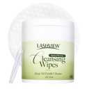 LASHVIEW Makeup Wipes Remover Gentle Eye Makeup Remover Pads Micellar Water Cleansing Wipes, Biodegradable & Oil-Free for Face, Eyes, Sensitive Skin with Applicator, 100ct