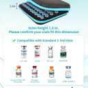 60 Slots 3ml Insulin Vial Holder, Peptide Vial Storage Case for Fridge and Travel, Fits 1ml 3ml Standard Vials, Diabetic Supplies (Case Only)