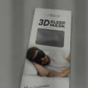 LitBear Sleep Mask for Side Sleeper Women Men, Eye Mask for Sleeping Light Blocking, 3D Contoured Cup Sleeping Mask, Soft Breathable Sleep Eye Mask with Adjustable Elastic Strap for Travel (Pack of 1), Black