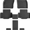 Auxko All Weather Floor Mats Fits for Mazda CX-90(Include PHEV) 2026 2025 2024 6&7 seat 3 Rows TPE Rubber Liners Accessoires for Mazda CX90 All Season Guard Odorless Anti-Slip Mats